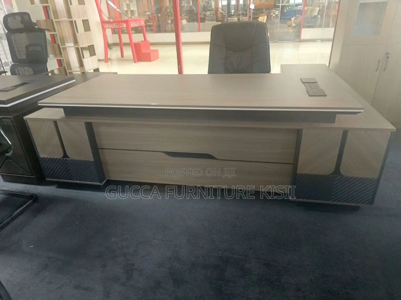 Office Desk; 2.4M Executive L-Shaped Office Desk
