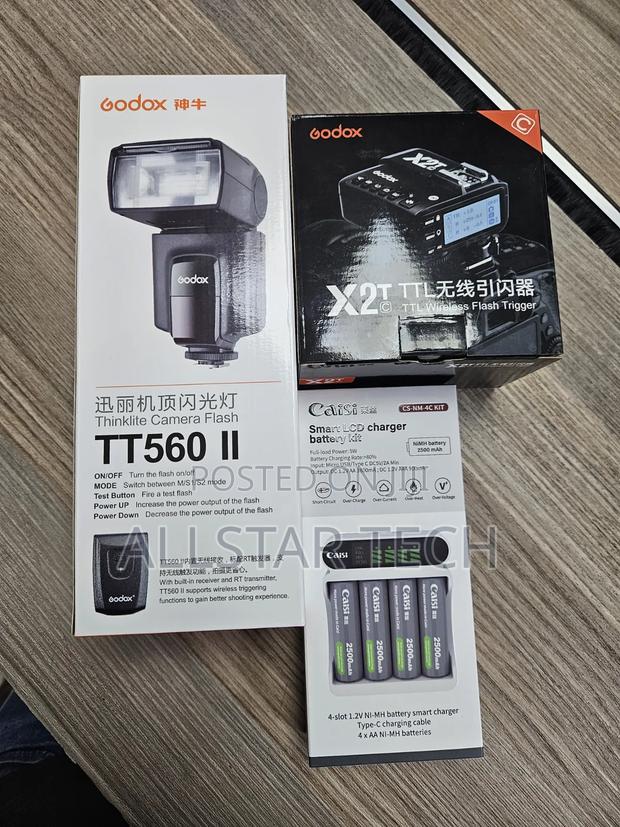 Tt560 Ii Caisi Batteries and X2T Trigger