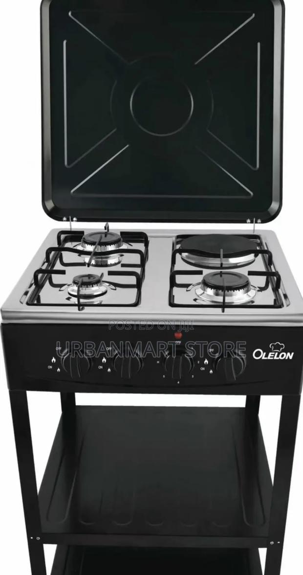 Olelon Full Gas Cooker With Shelves