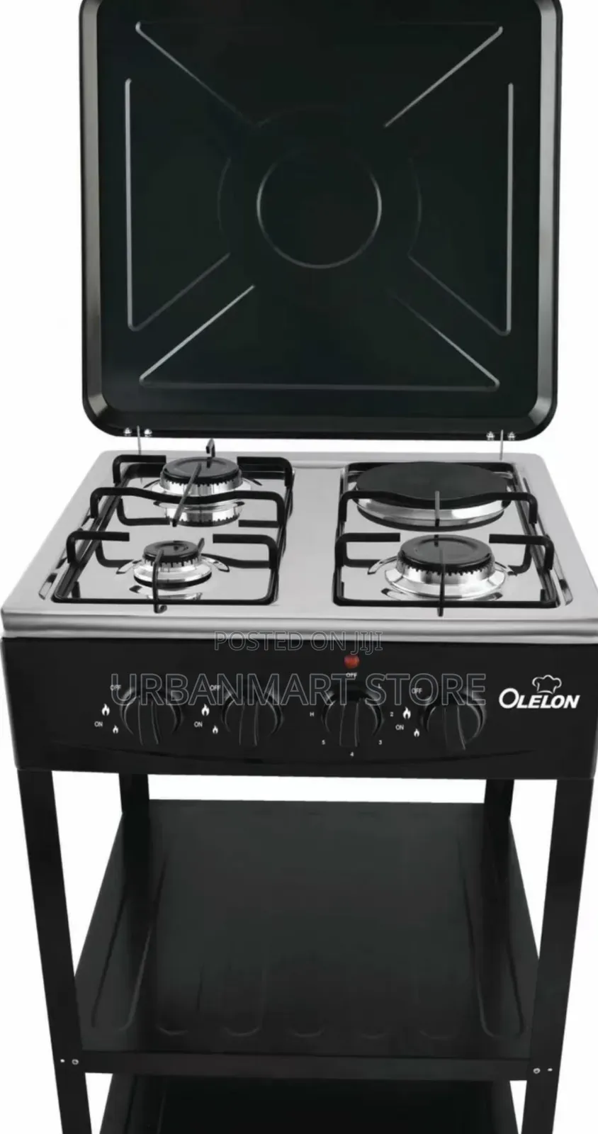 Olelon Full Gas Cooker With Shelves