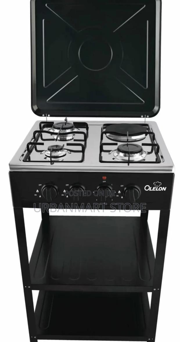 Olelon Full Gas Cooker With Shelves - thumbnail 2