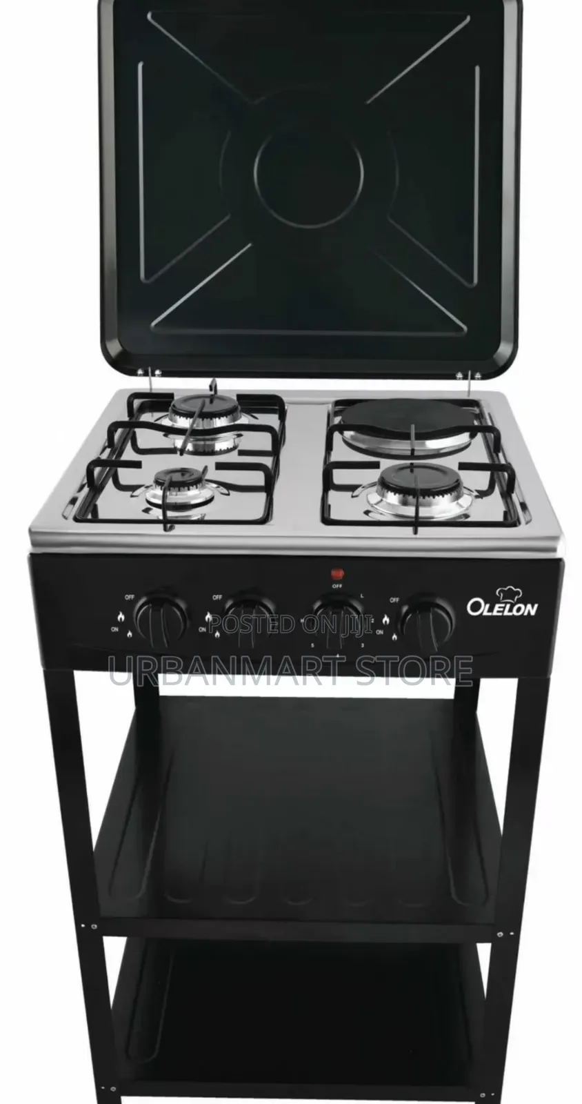 Olelon Full Gas Cooker With Shelves