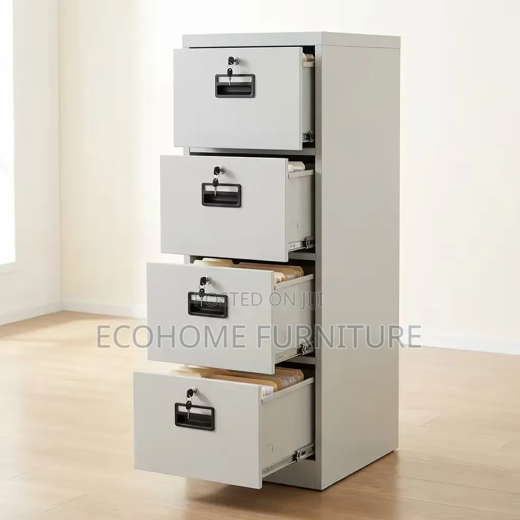 Filing Cabinet 4 Drawer Lockable Office Document Storage