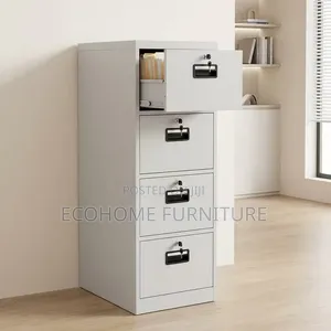 Filing Cabinet 4 Drawer Lockable Office Document Storage