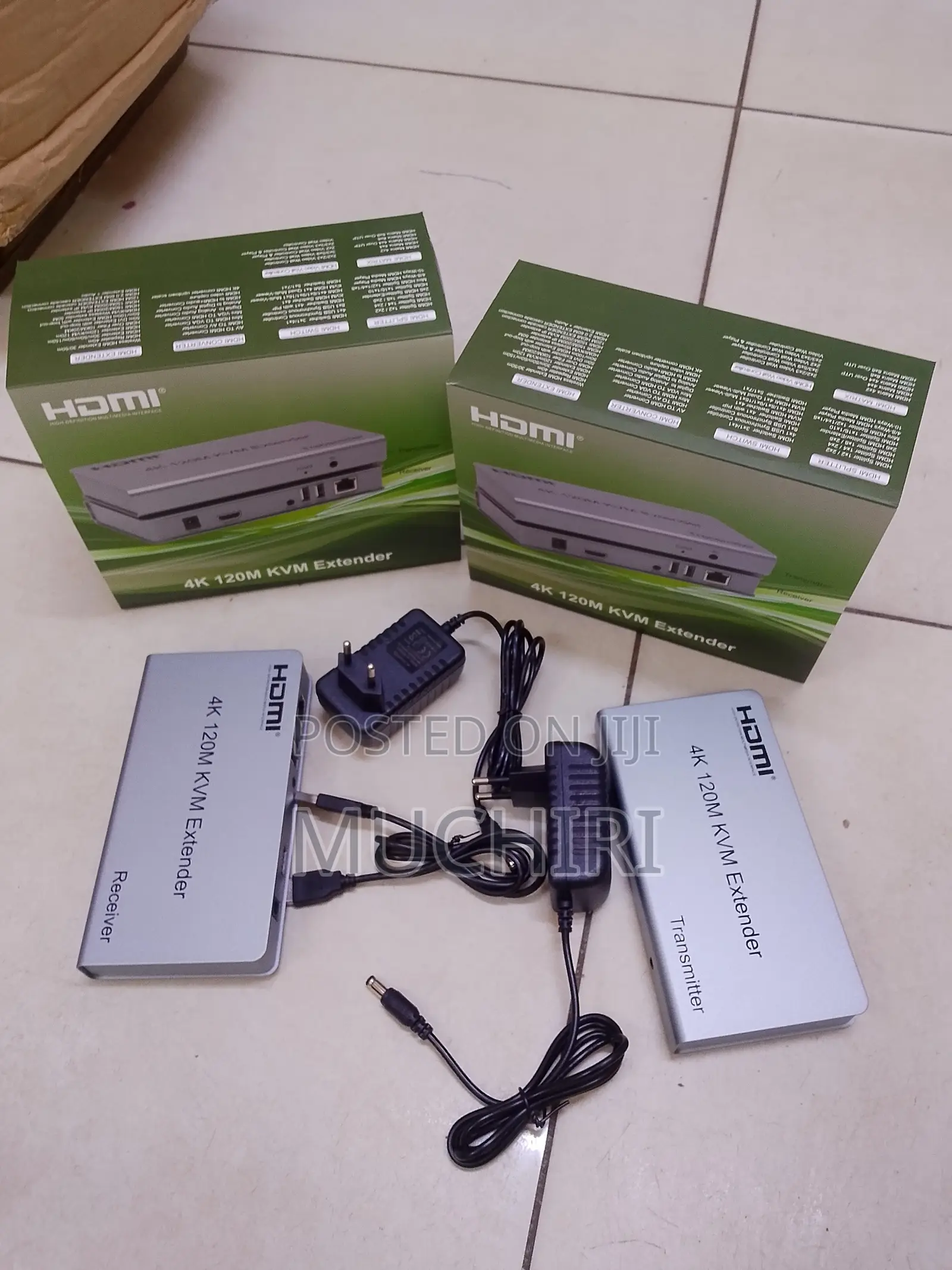 Leading, 120m Hdmi USB KVM Extender Over Cat5e/6 Rj45