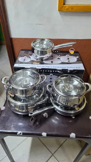 10 Pieces Edenburg EB-2421 Stainless Steel Cookware Set