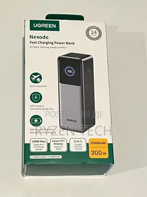 UGREEN 25000mAh 200W Fast Charging Power Bank - PB722