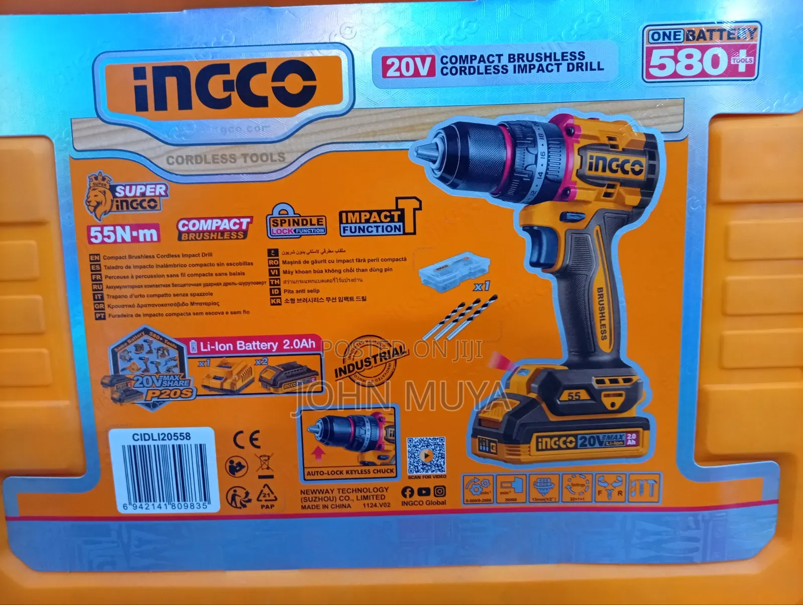 20V Compact Brushless Cordless Drill