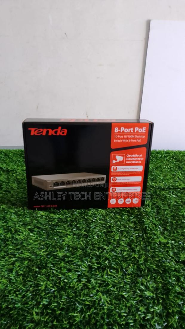 Pro Edition Tenda 8-Port PoE Switch – IP Camera Network Switch