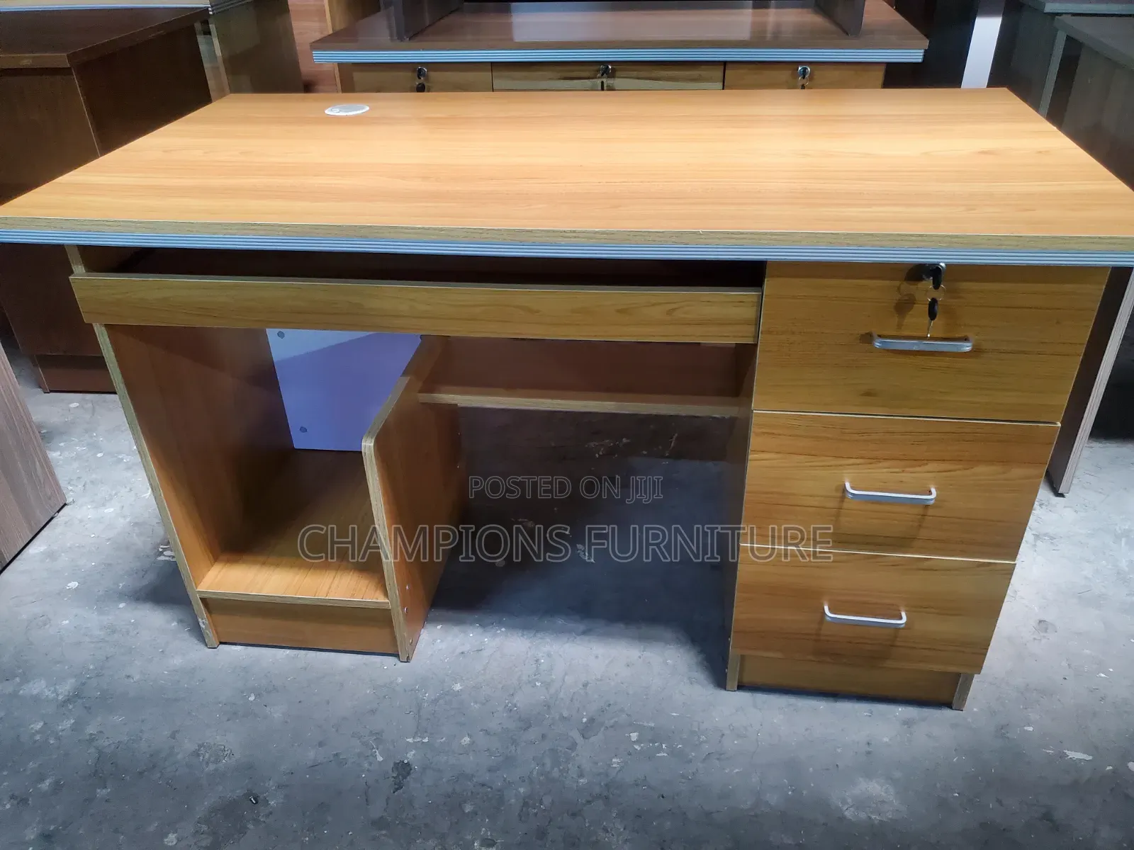 1.2M Wooden Office and Computer Desk
