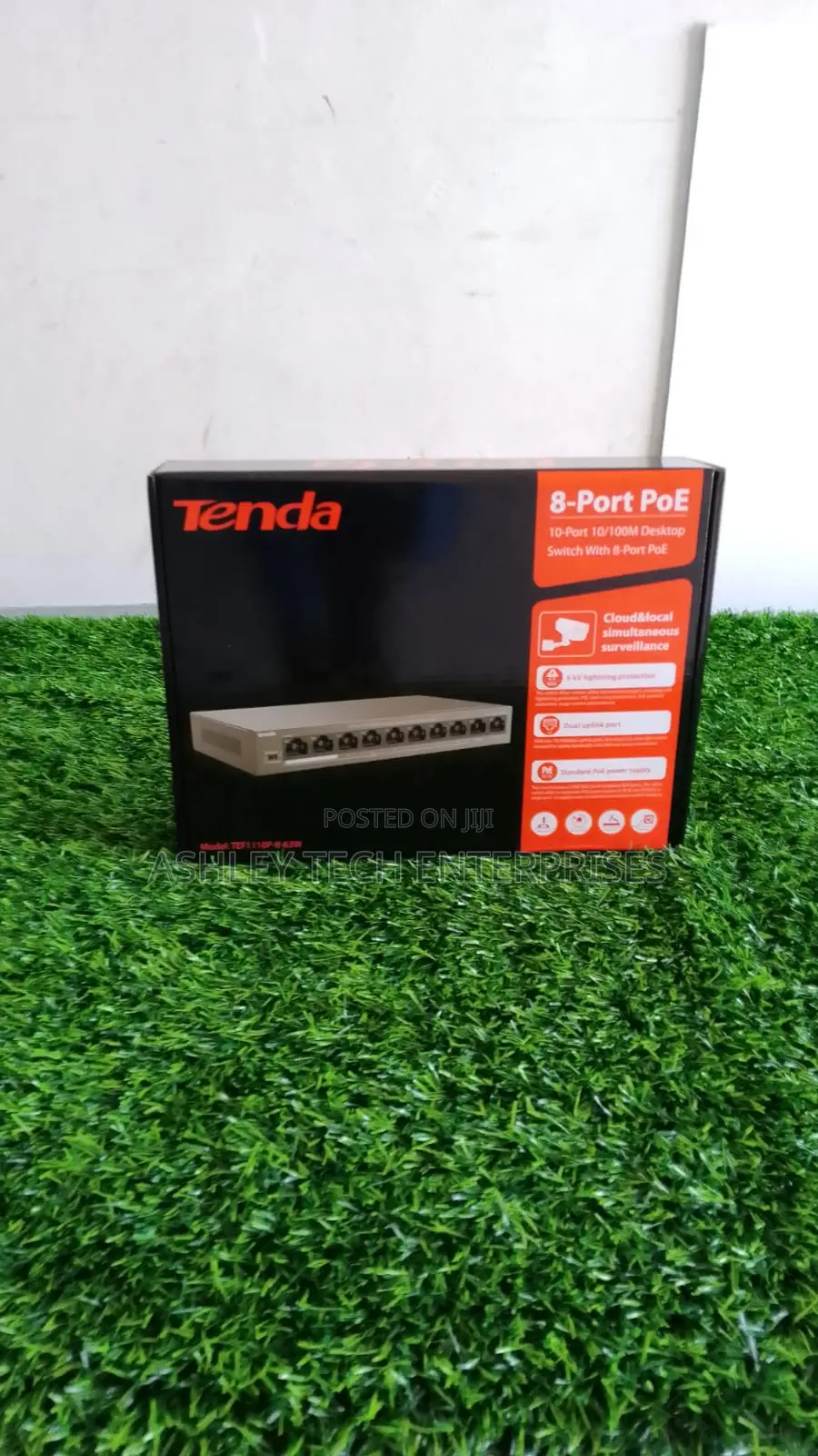 Deluxe Tenda 8-Port PoE Switch – Reliable IP Surveillance Switch