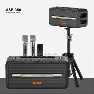 AMAYA ASP-350M VoltBeast 350 350W Wireless Speaker Remote and 2 Mics