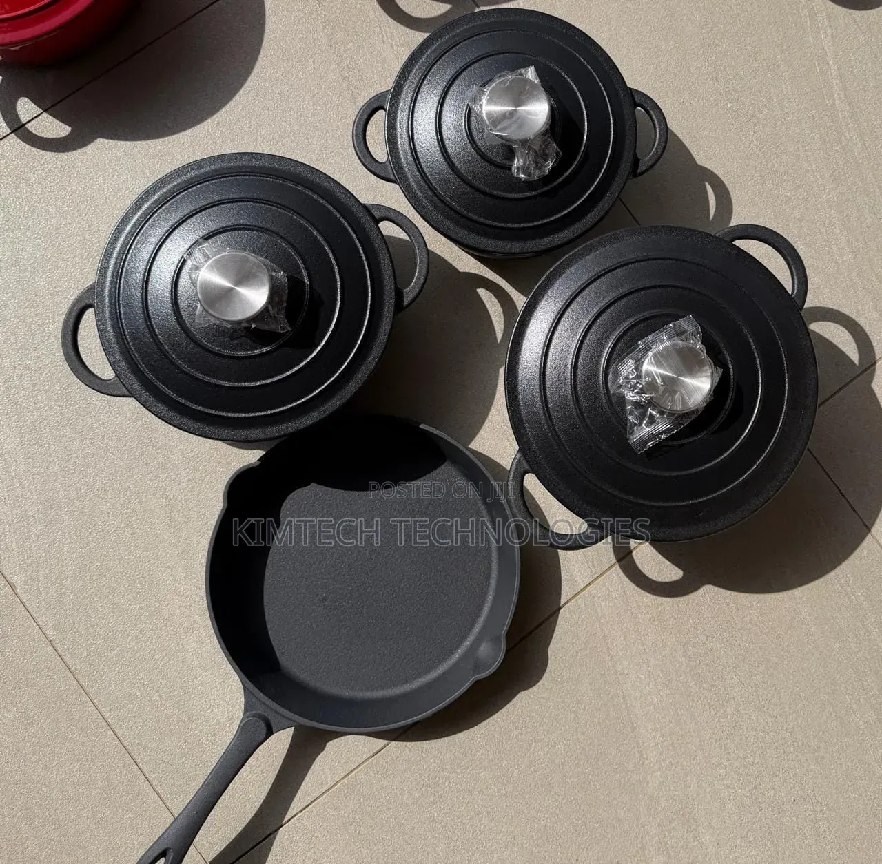 7pcs Enamelcast Iron Cookware