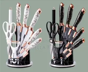 Marble Kitchen Knife Set Stainless Steel Knives