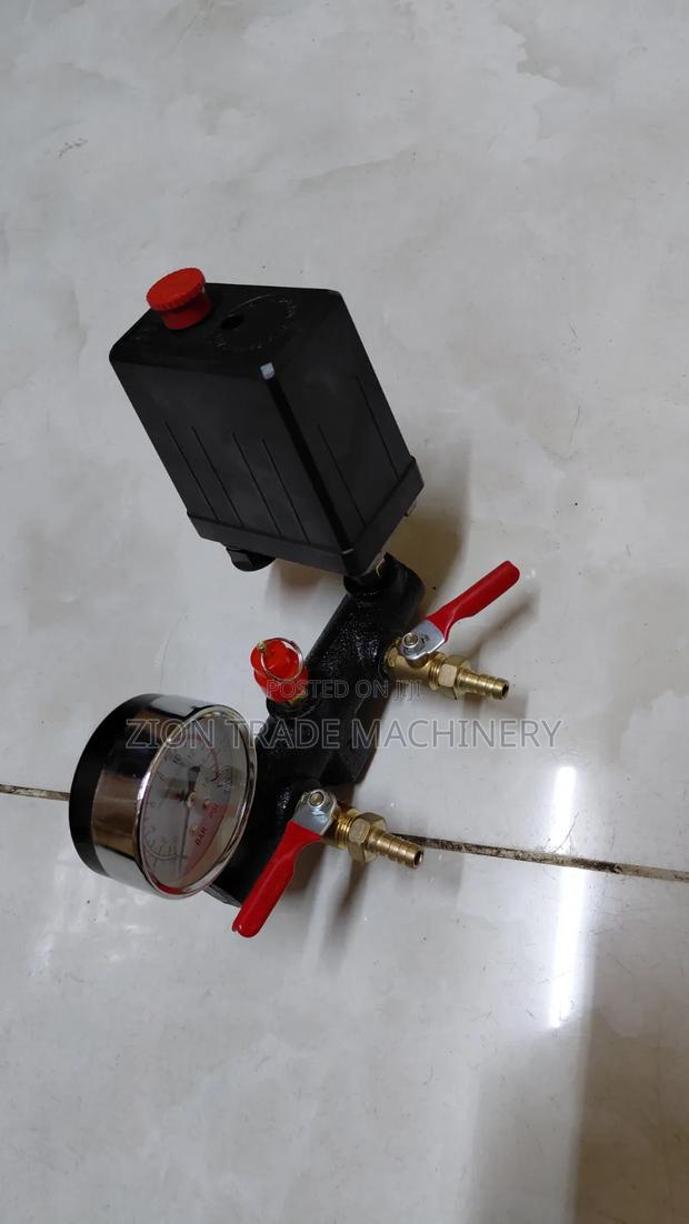 100l -200l Compressor Regulator Gauge Switch Complete - main view