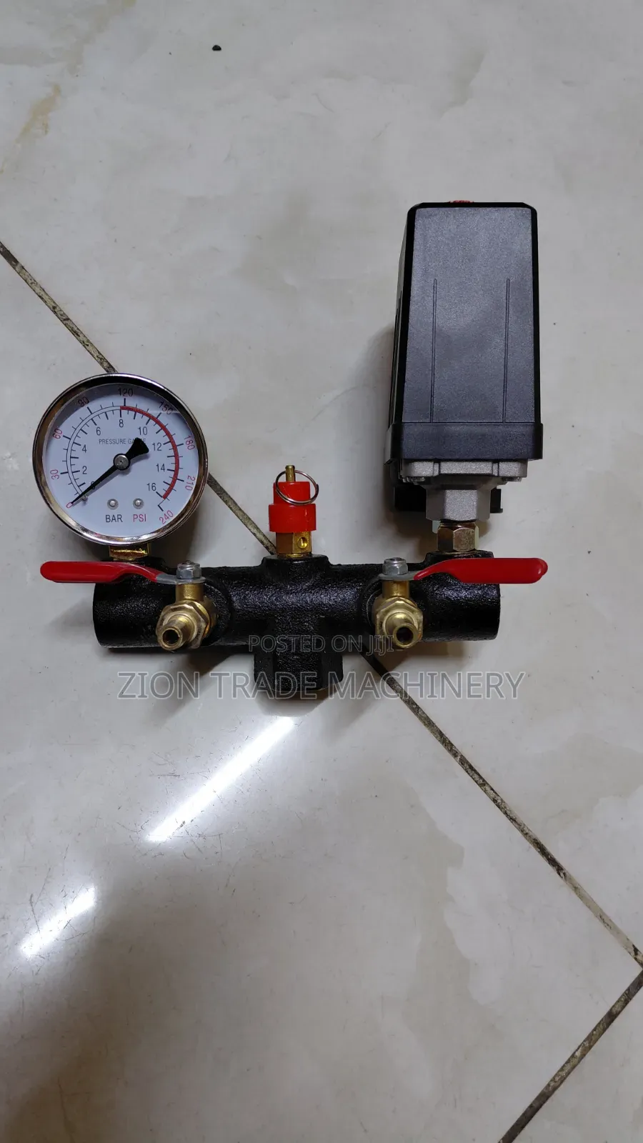 100l -200l Compressor Regulator Gauge Switch Complete