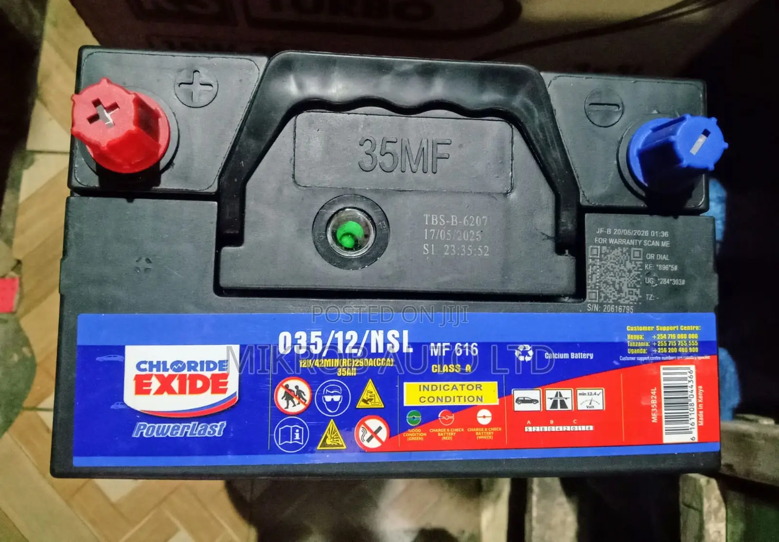Chloride Exide Battery Ns40 Powerlast