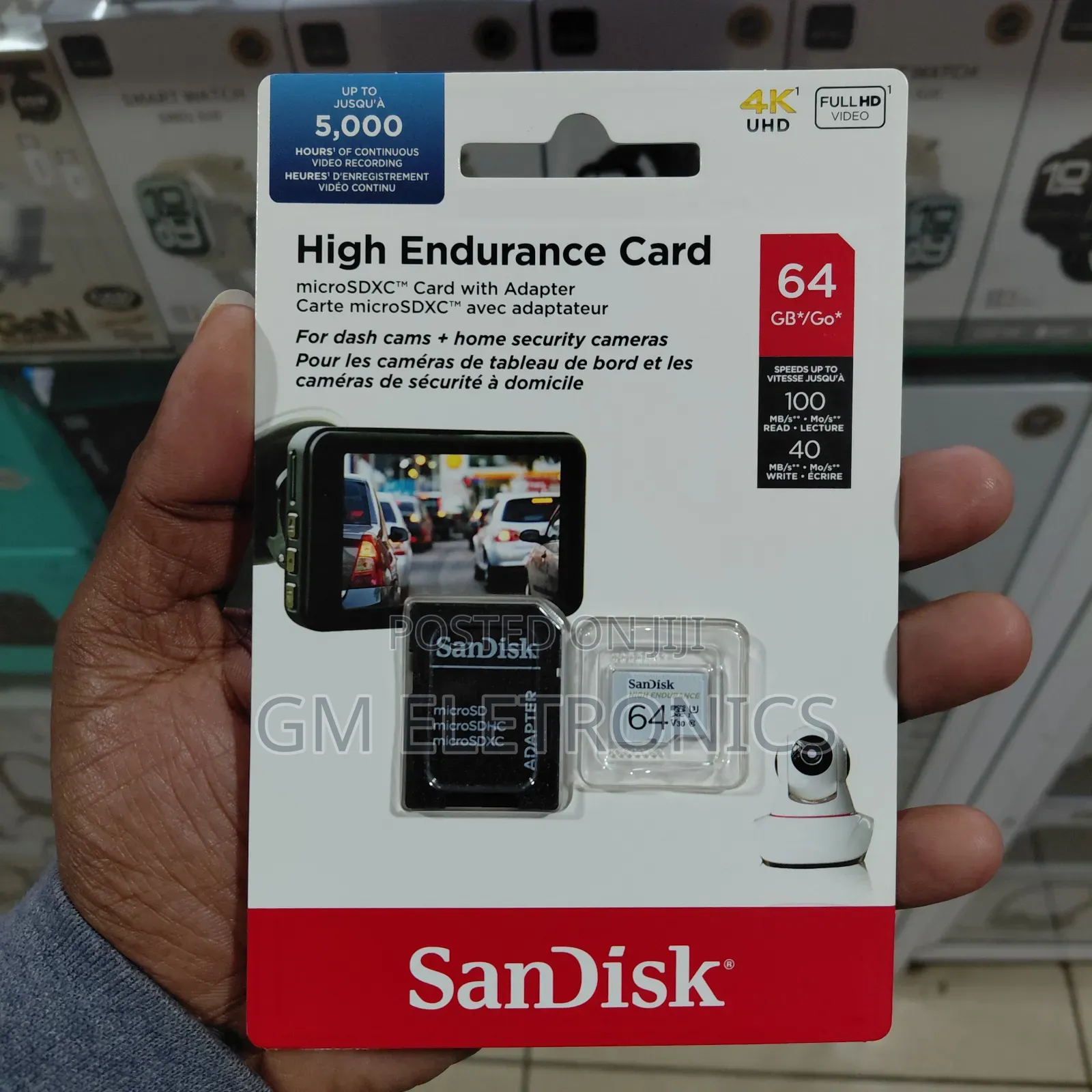 SanDisk Max/High Endurance(32,64 128)gb microSD Dash Security Cams