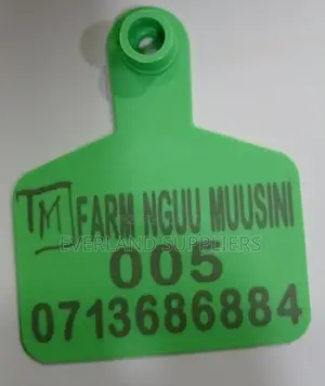 Medium Customized Green Ear Tags for Cows