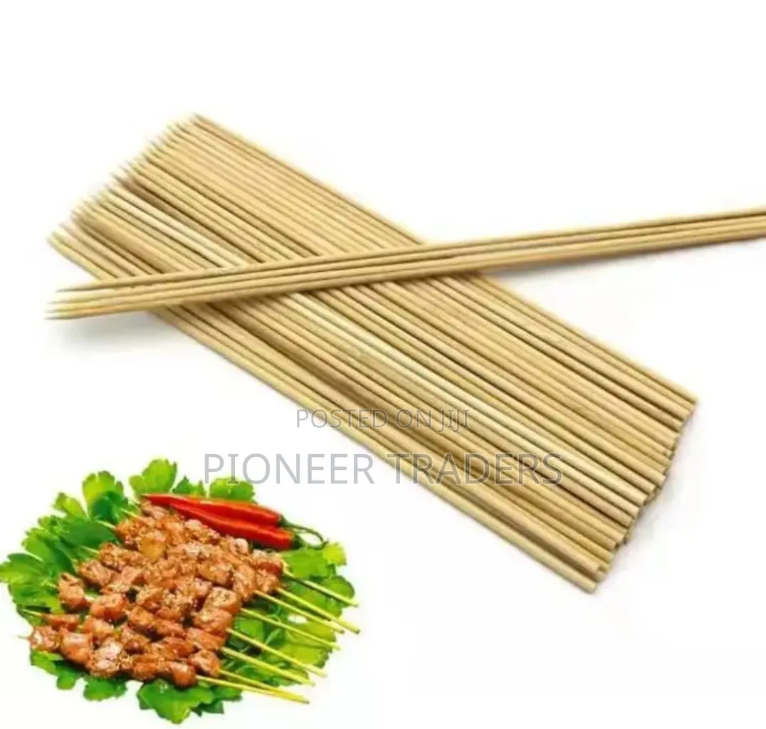 Fruit BBQ Bamboo Skewers 80pcs in a Parking