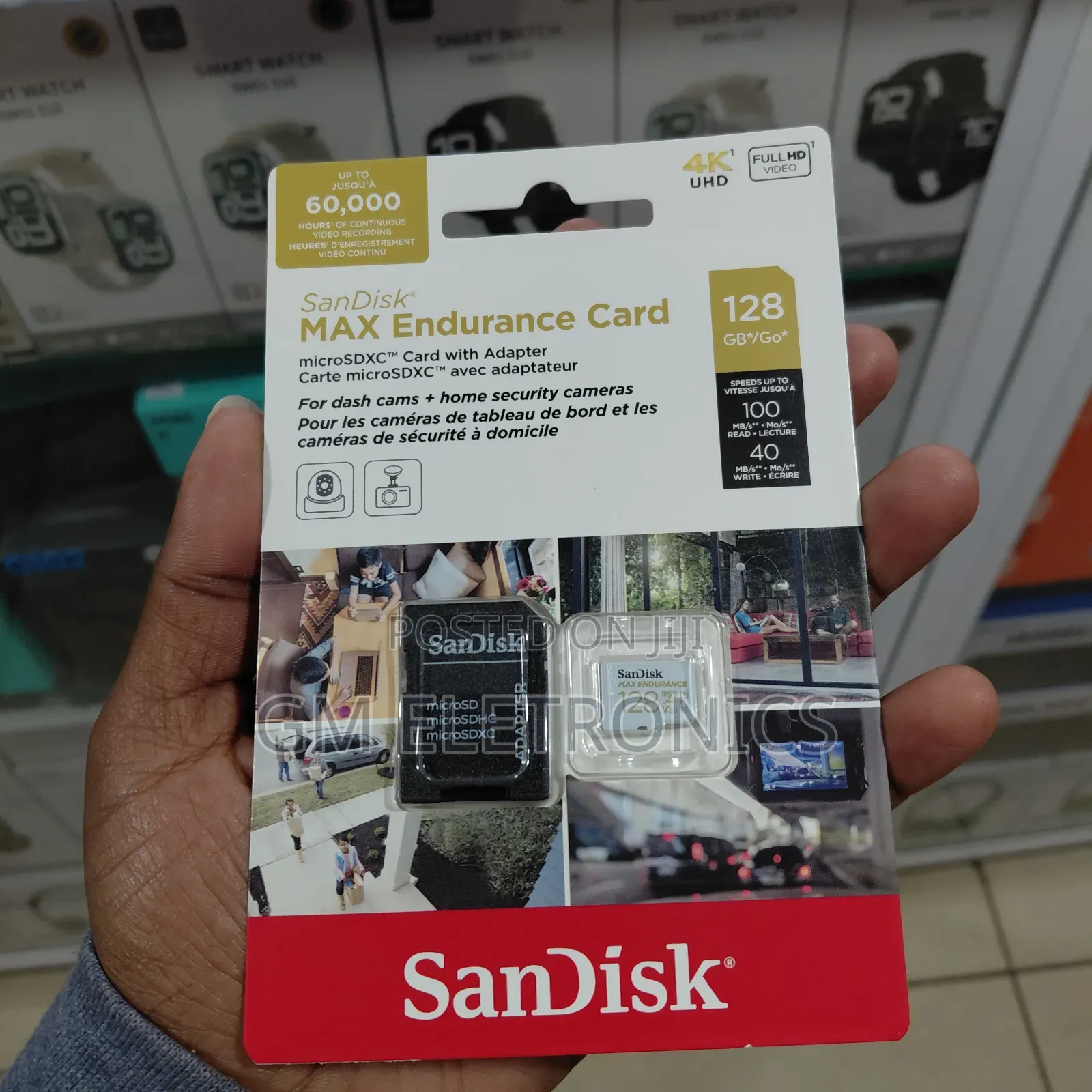 SANDISK 128GB MAX Endurance microSD Card for Home Security Dash Cams