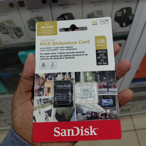 SANDISK 128GB MAX Endurance microSD Card for Home Security Dash Cams