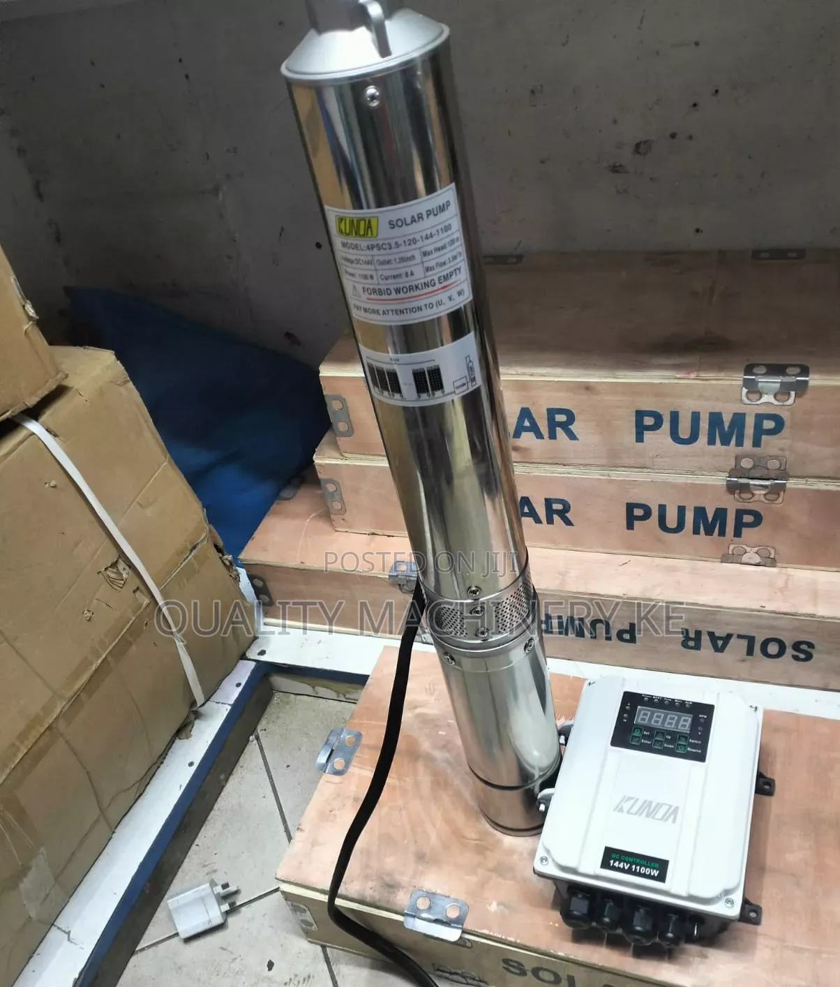 Original Kunda Solar Submersible Pump/ Pump Only 70meters 600w 72v
