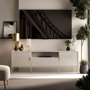 Space-Saving Wooden TV Cabinet