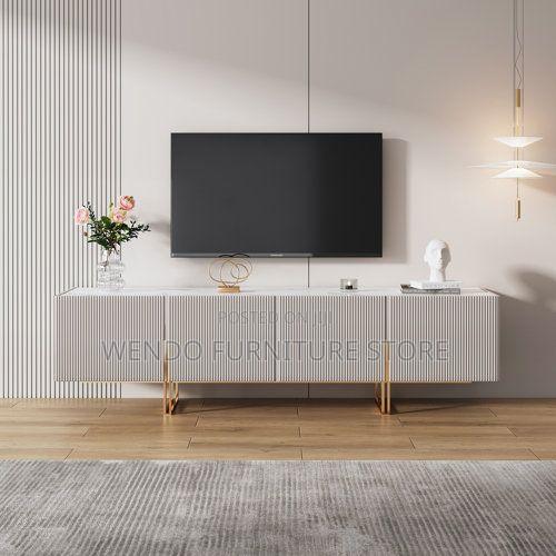 Space-Saving Wooden TV Cabinet - thumbnail 4