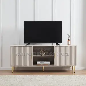 Space-Saving Wooden TV Cabinet