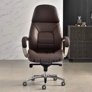Office Chair : Niki High-Back Brown Executive Office Chair