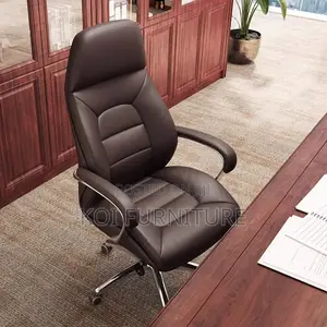 Office Chair : Niki High-Back Brown Executive Office Chair