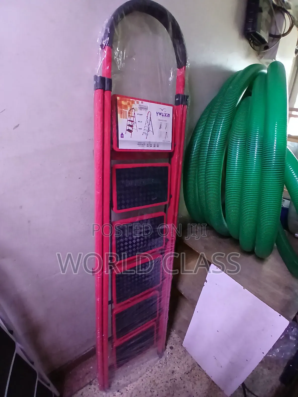 6-Step Heavy Duty Foldable Steel Household Step Ladder