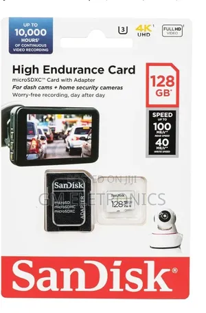 SANDISK 128GB MAX Endurance microSD Card for Home Security Dash Cams
