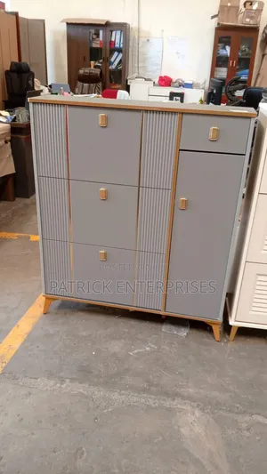 Imported Modern Gray Flip Shoe Rack Cabinet