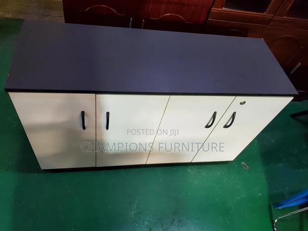 4-Door Office Storage Credenza Cabinet - thumbnail 2