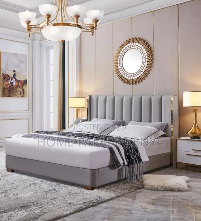 Bed; Modern Luxury King Size Bedroom Bed for Spacious Master Suites