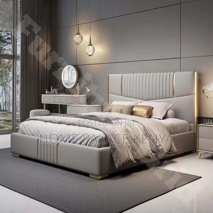 Bed; Modern Luxury King Size Bedroom Bed for Spacious Master Suites
