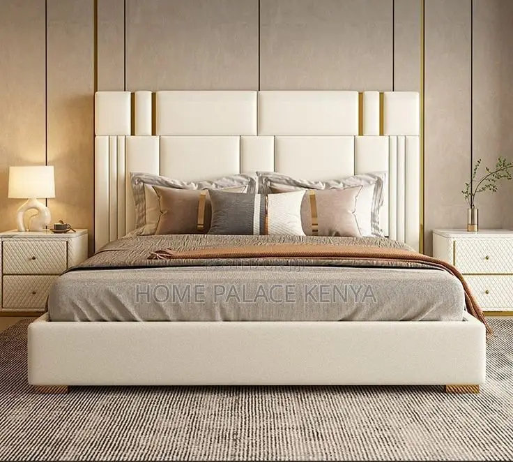 Bed; Modern Luxury King Size Bedroom Bed for Spacious Master Suites