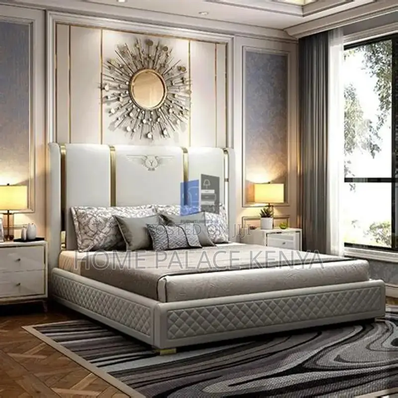 Bed; Modern Luxury King Size Bedroom Bed for Spacious Master Suites