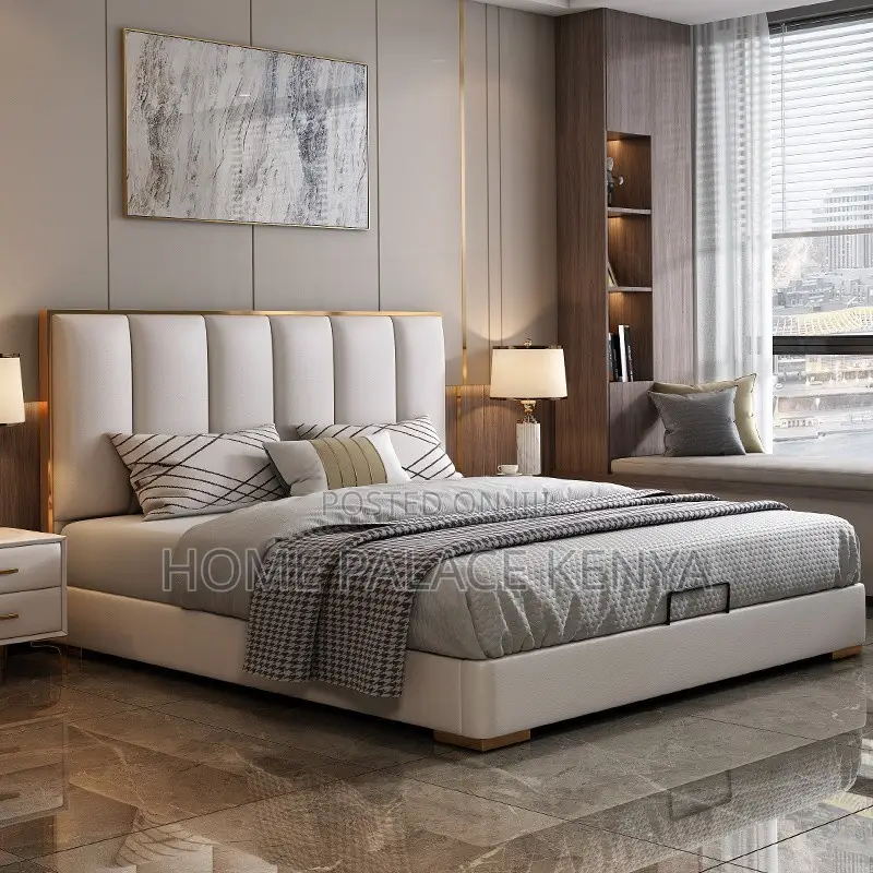 Bed; Modern Luxury King Size Bedroom Bed for Spacious Master Suites