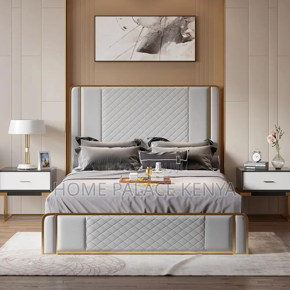 Bed; Modern Luxury King Size Bedroom Bed for Spacious Master Suites