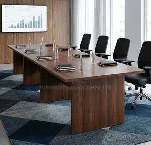 Boardroom Table; 3 M Brown Office Board Meeting Table