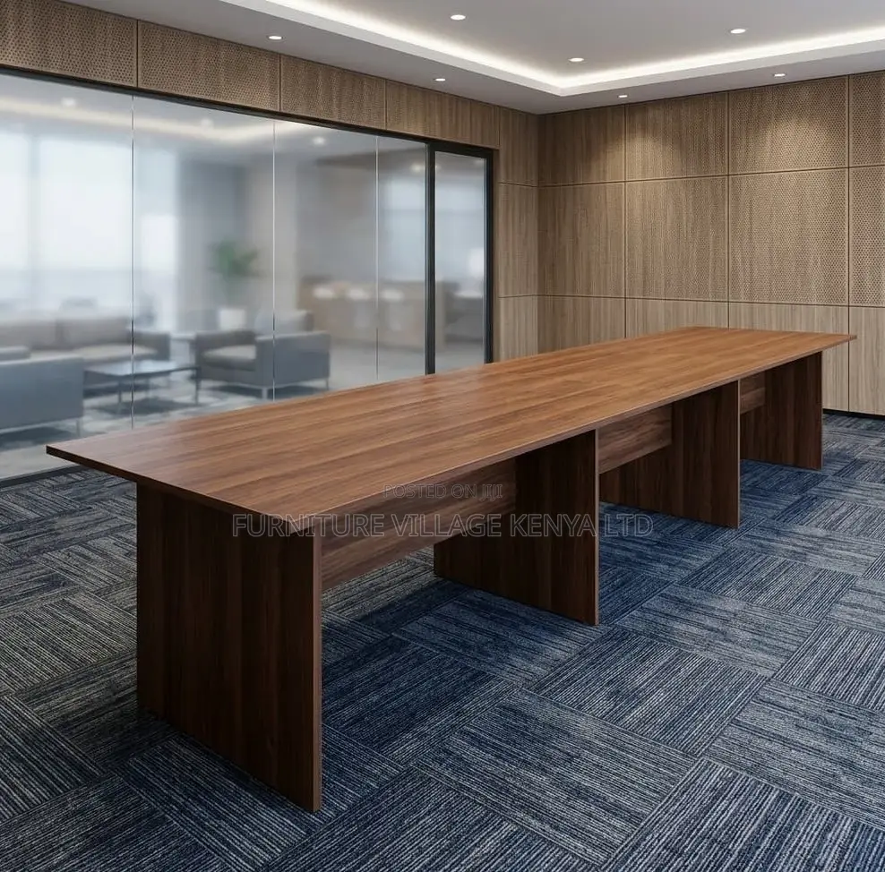 Boardroom Table; 3 M Brown Office Board Meeting Table
