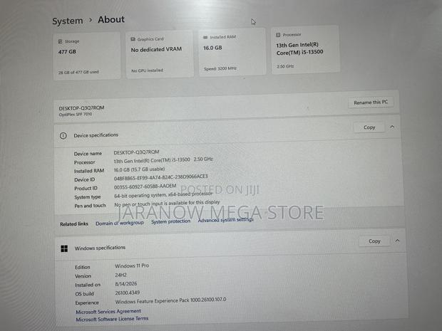 Desktop Computer Dell OptiPlex 7010 16GB Intel Core i5 SSD 512GB - thumbnail 7