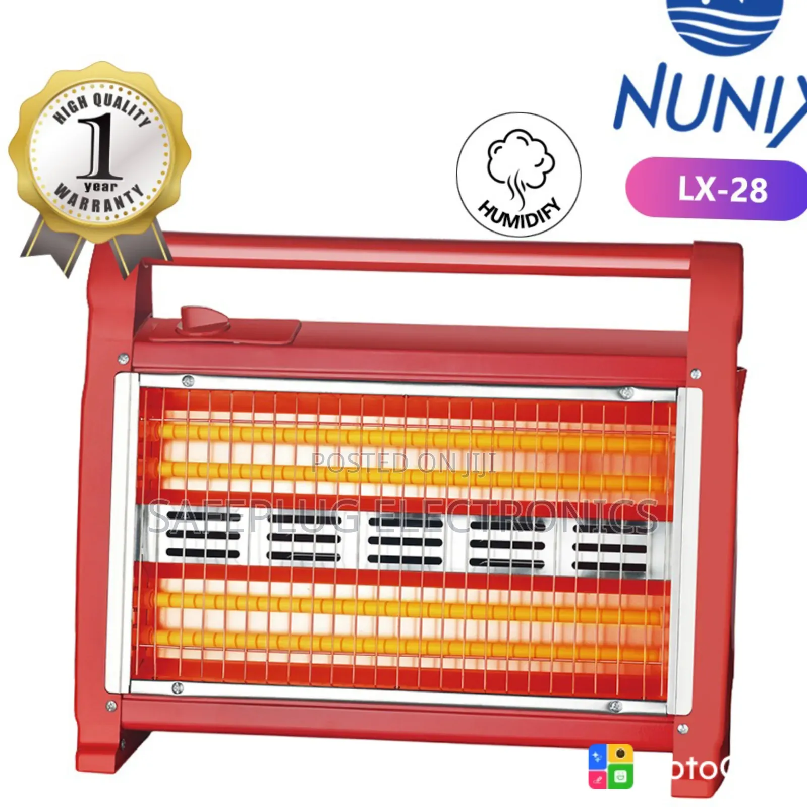 2-in-1 Room Heater Humidifier – Compact Indoor Heating Solution