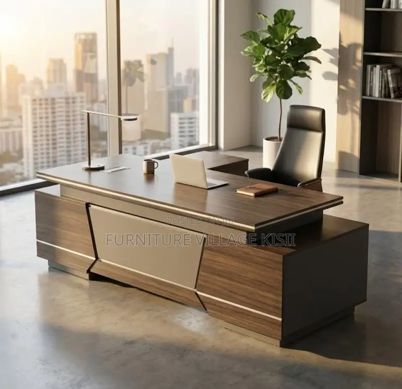 Office Desk: Excutive L-Shaped Desk 240Cm