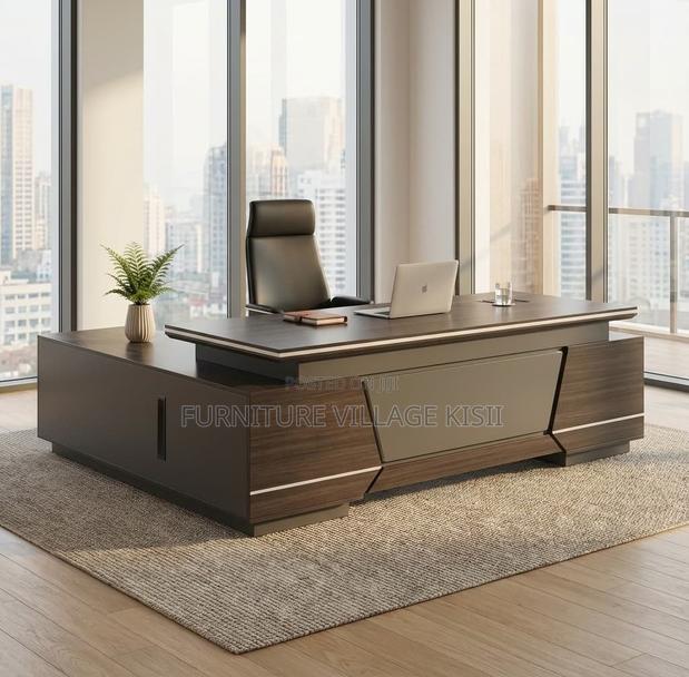 Office Desk: Excutive L-Shaped Desk 240Cm
