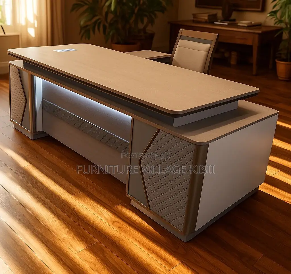 Office Desk: Excutive L-Shaped Desk 240Cm