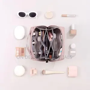 Shiny Matte Make Up Bag/ Cosmetics Bag Colors: Pink